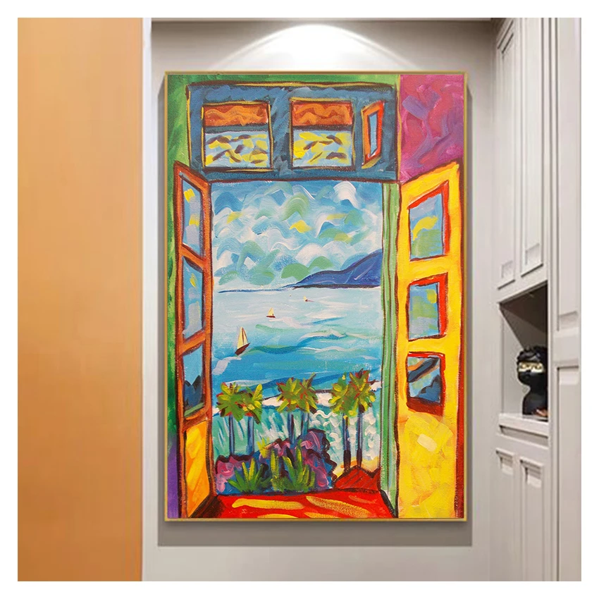 Painting Sight Outside The Window Wall Art Canvas Posters And Prints Decorative Famous Painter Matisse Landscape