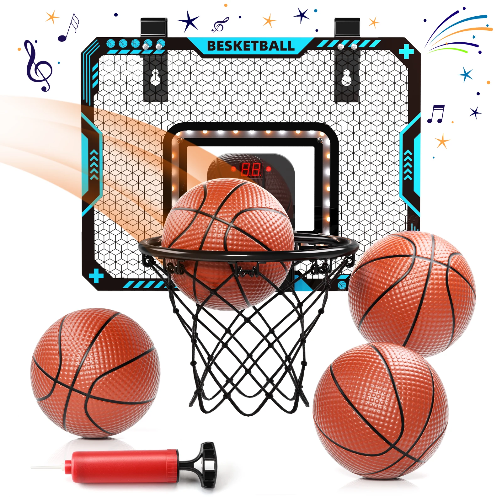 Basketball frame shooting wall mounted non perforated children's small basketball frame indoor and outdoor children's shooting m