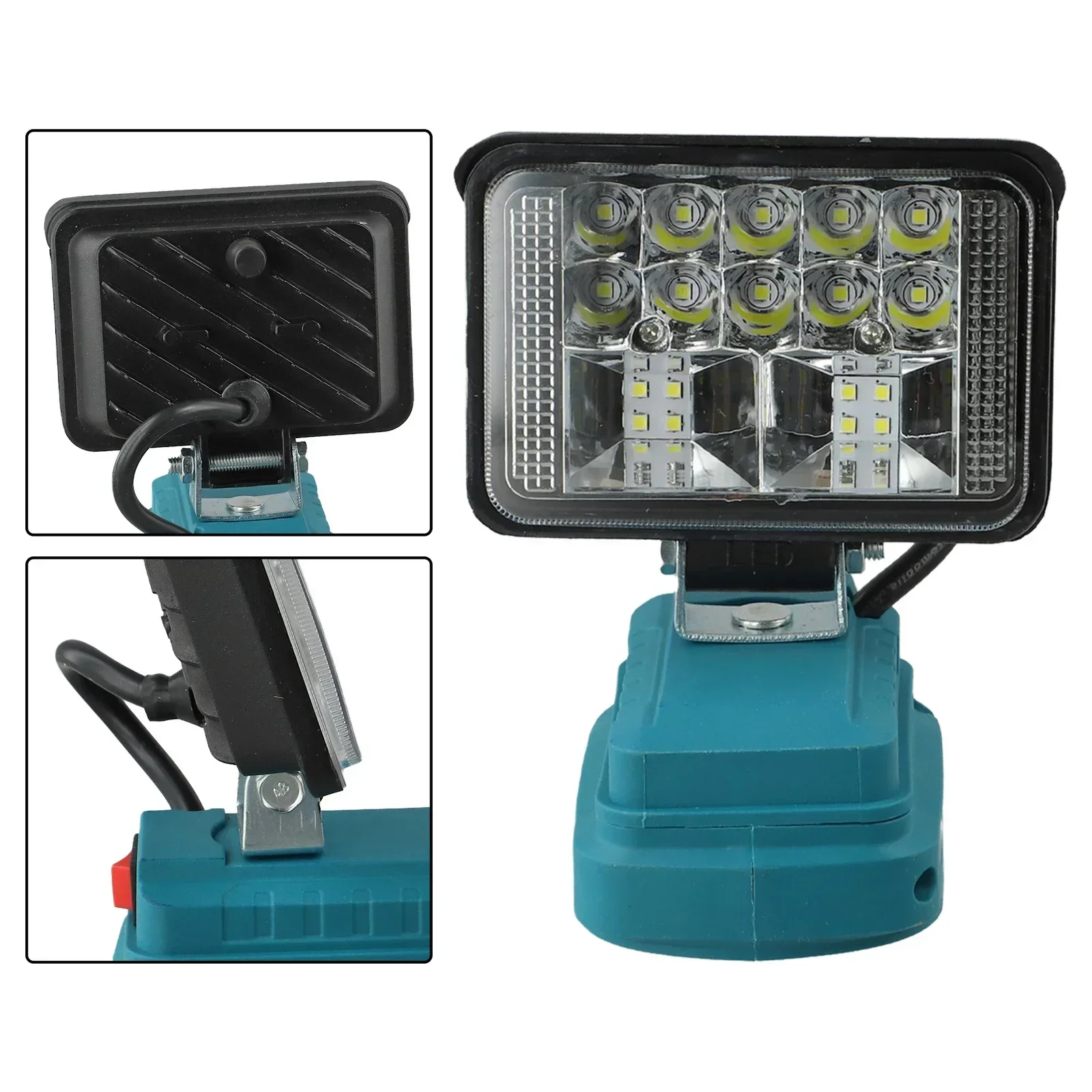 

Outdoor Lighting 3 4 6 8inch 18V Battery Flashlight Battery Compatible Floodlight Handheld Spotlight 2800Lm 18W Output