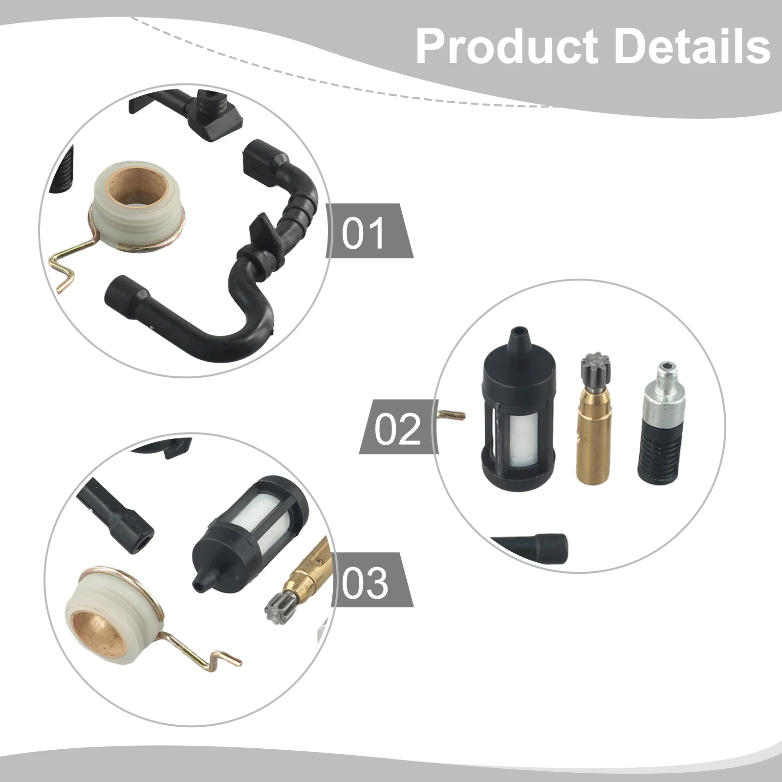 Tool Oil Fuel Filter Oil fuel filter Accessories Hose Part Chainsaw Cleaner Purifier Set Kit MS170 MS180 MS210