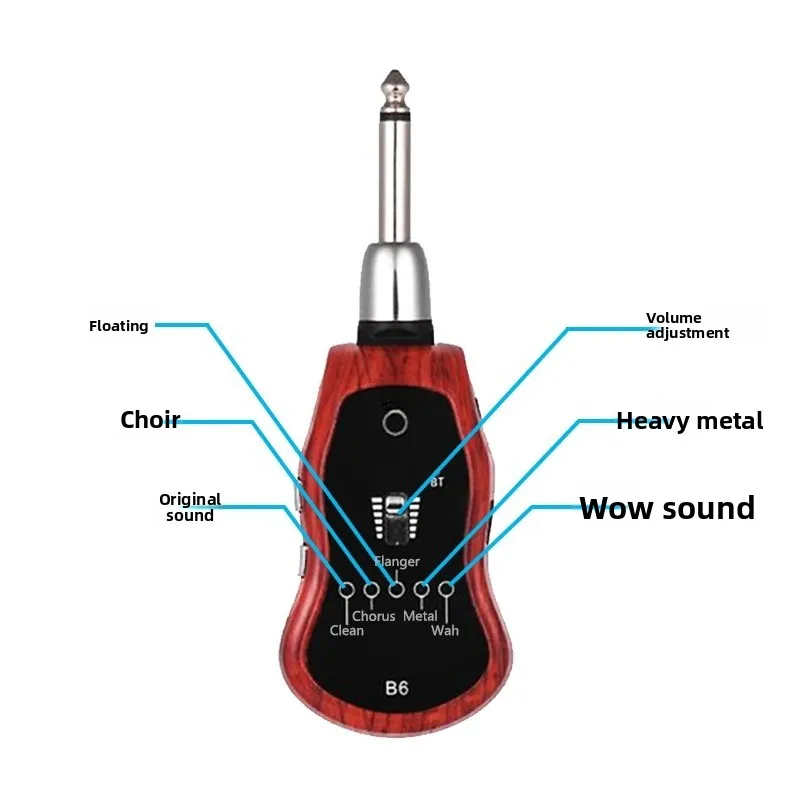 Electric guitar, bass, ear amplifier set, mute practice, self-play, self-listen, mobile phone, Bluetooth accompaniment