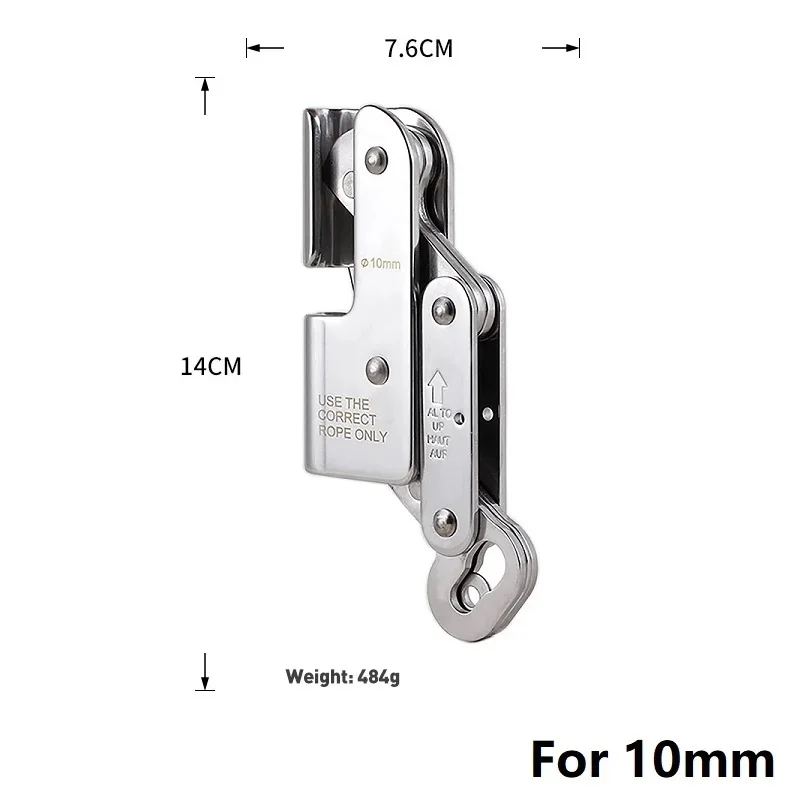 8mm 10mm 12mm Stahlkabel Absturzsicherung Arbeiten in Höhe Seilgreifer für Stahlkabel-Windkraft-Schutzausrüstung