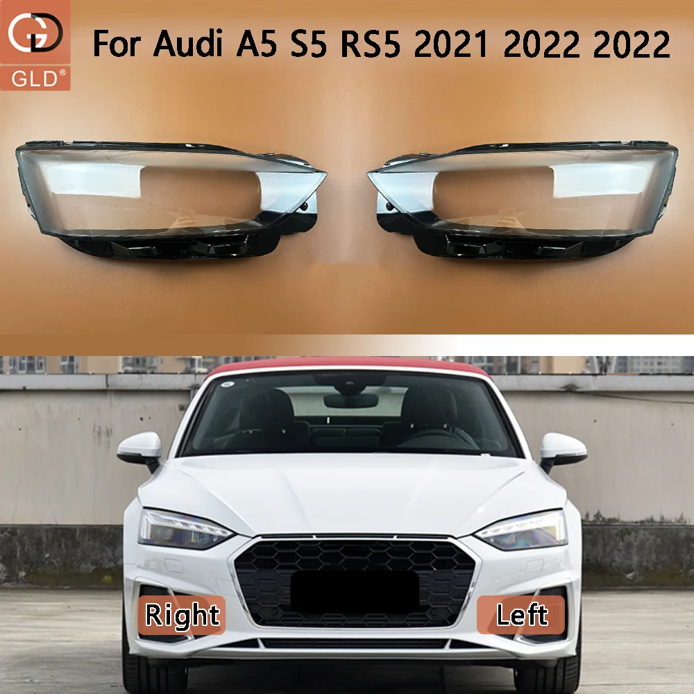 

Car Front Headlight Lens Cover Auto Shell Headlamp Lampshade Lampcover Head lamp light cover For Audi A5 S5 RS5 2021 2022 2022