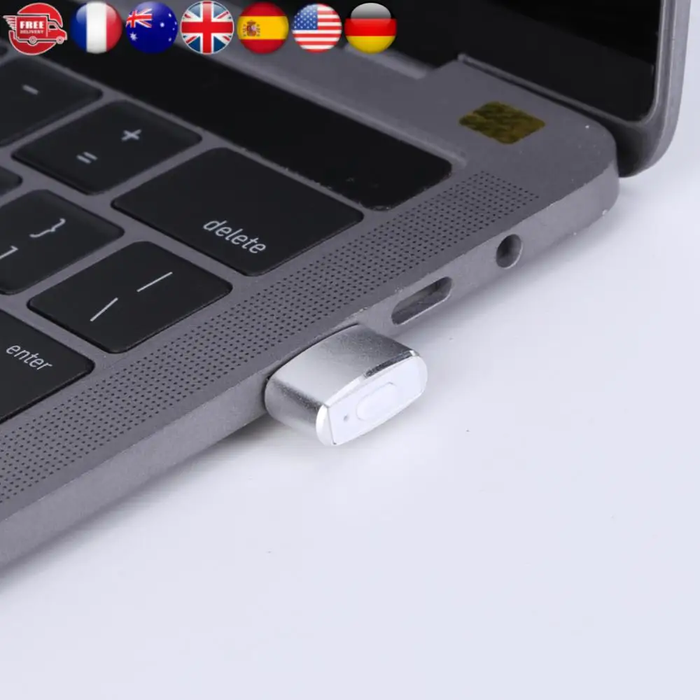 

Mini Automatic Mouse Jiggler Plug and Play USB Automatic Mouse Jiggler Mover Indicator Light Aluminum Alloy Housing for Computer