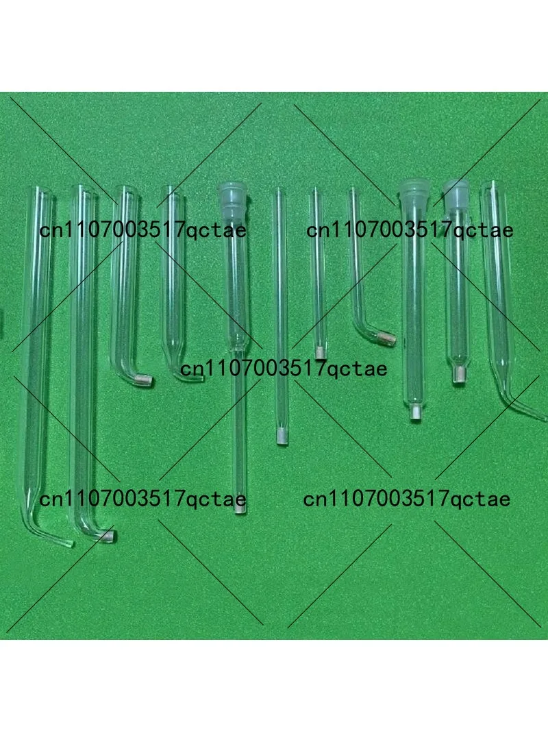 2pcs L-Type Luggin Capillary Reference Electrode with Universal External Salt Bridge for Electrochemical Testing