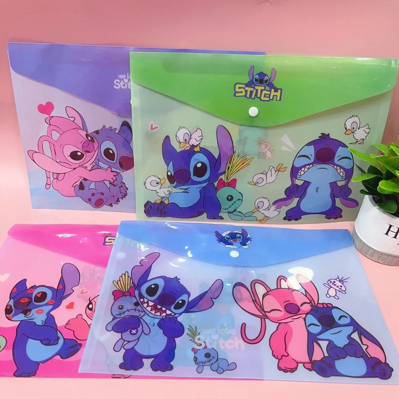 1/5 قطعة أكياس المستندات غرزة A4 حجم أزرار خاطفة شفافة سعة كبيرة أوراق اختبار تخزين الاطفال اللوازم المدرسية