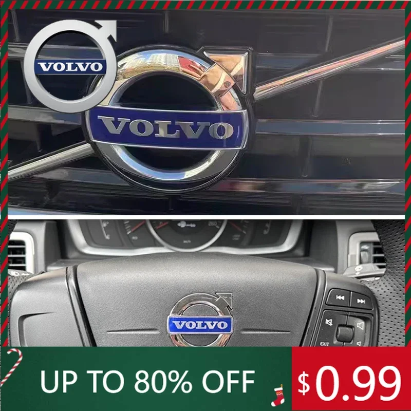 

Эмблемы для VOLVO XC60 S60 XC70 XC90 S40 V40 V60 Передний знак автомобиля Передний бампер Решетка Знак Этикетка Решетка Синий значок Эмблемы Логотип автомобиля