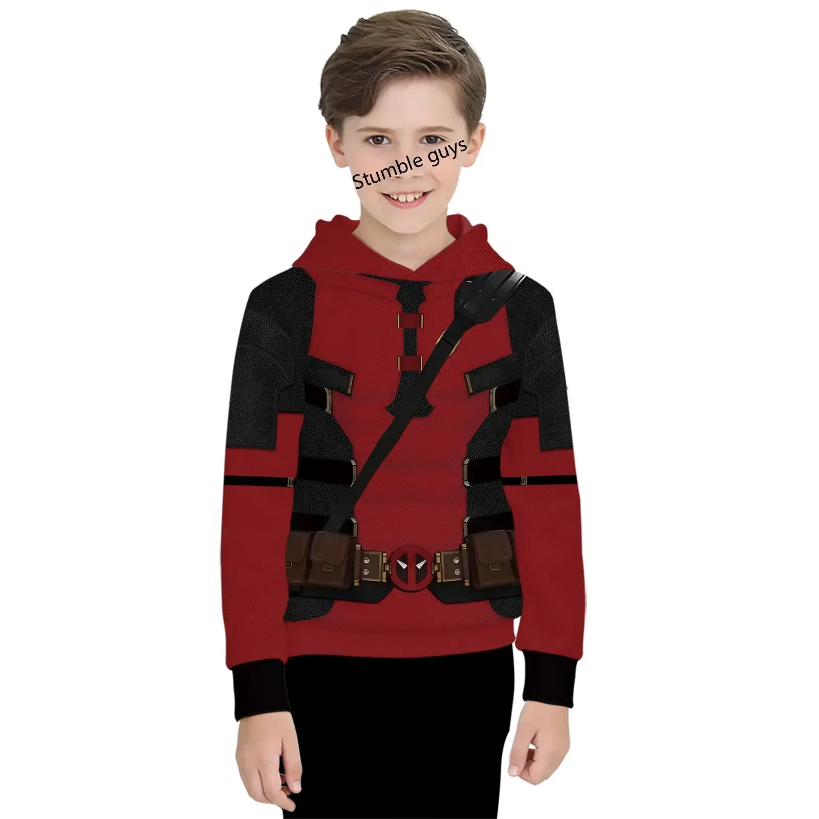 Disney Marvel Kids Superhero Cosplay Deadpool Wolverine Boys Hoodies Halloween Jacket Howlett Party Men Women Streetwear Top