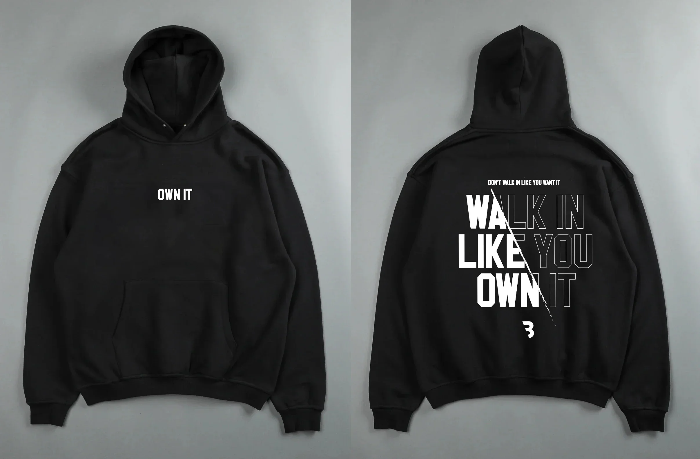 Men's Gym Fitness Hoodie Autumn Long Sleeve Hooded Pullover Printed Sweatshirt Plus Size Winter Apparel Sportswear Top