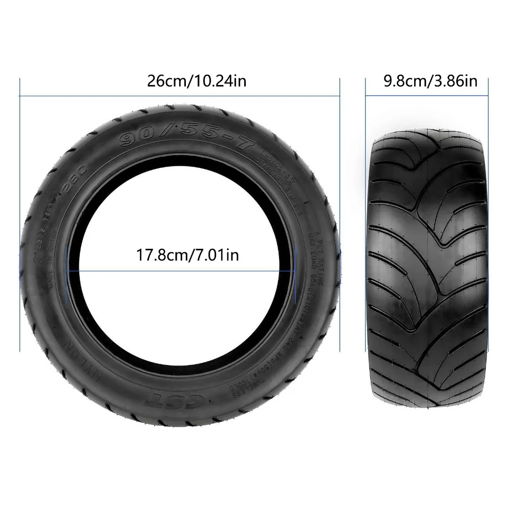 11 Inch 90/55-7 Self-healing Vacuum Tire Is Applicable To GT1/GT2 Electric Scooter Jelly Gel Puncture Proof Explosion-proof Tire view 2