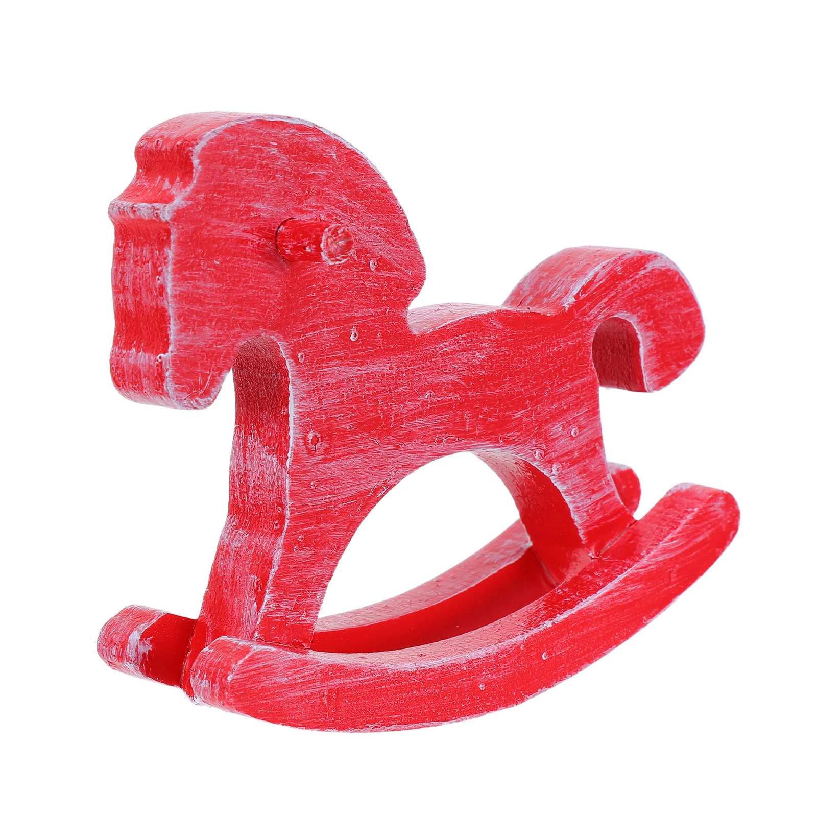 هزاز الحصان الخشبي الحيوان النحت خمر رسمت باليد مكتب مذاكرة الديكور الحنين عيد الميلاد زخرفة رف الكتب ريفي