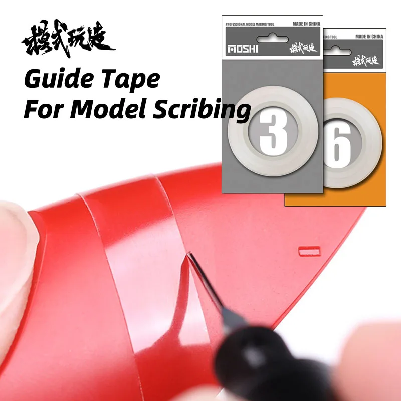 Model Carving Guidance Tape Scoring Guide Tape Transparent Design For Model Building Tools