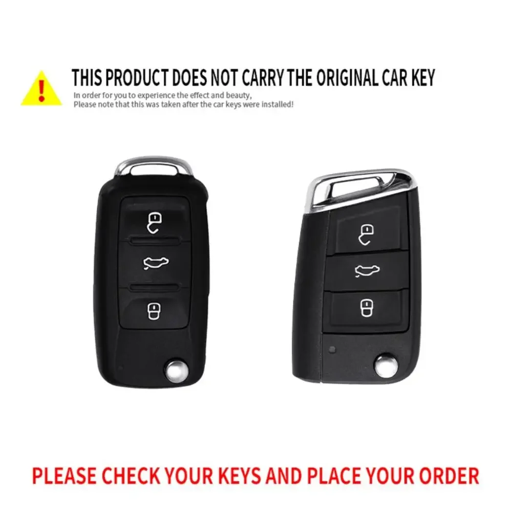 حافظة مفاتيح السيارة الناعمة من البولي يوريثان لسيارة VW Volkswagen/Polo/Tiguan/Passat B5 B6 B7/Golf 7 MK/Jetta حافظة مفاتيح غطاء مفتاح