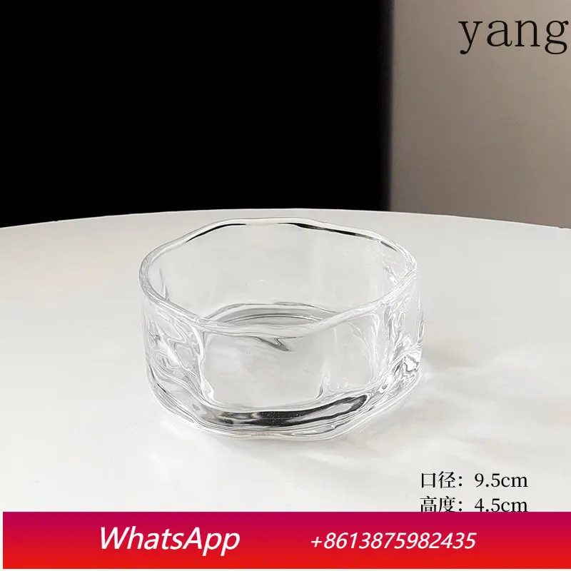 

CX ins wind irregular dessert bowl set high value cloud glass dishes