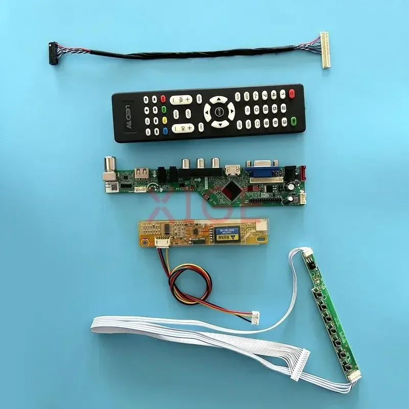 Controller Driver Board Fit QD15TL01 QD15TL02 QD15TL03 1280*800 DIY Kit 1CCFL IR+USB+AV+HDMI+VGA Analog TV LVDS 30-Pin LCD Panel