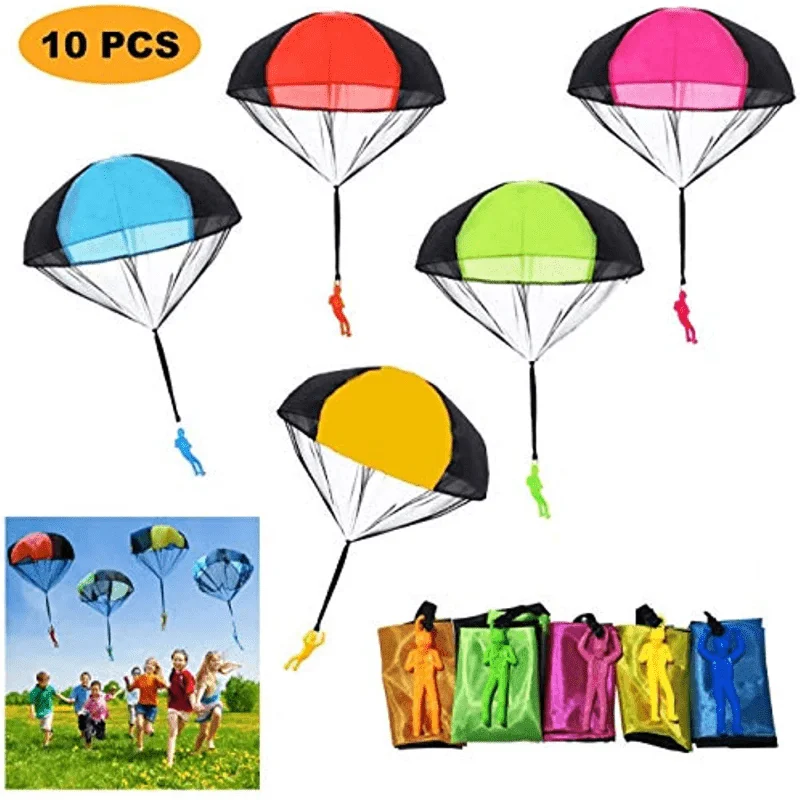 10pcs, Tangle-Free Parachute Toy for Kids - Perfect for Outdoor Fun and Party Favors,gift,prize