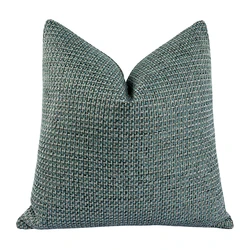 Modern Gray Blue Hopsack Heavy Cushion Cover Fashion Hinyeatex Hotel Home Sofa Decorative Pillow Case 45x45cm 1 Piece Pack