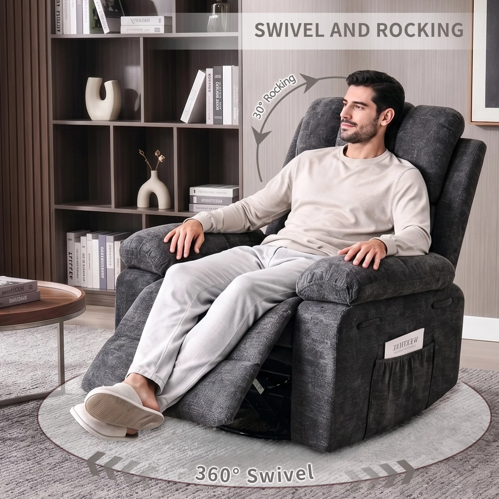 Recliner Chair for Adults, 360 - Rocking Chair Nursery recension och pris