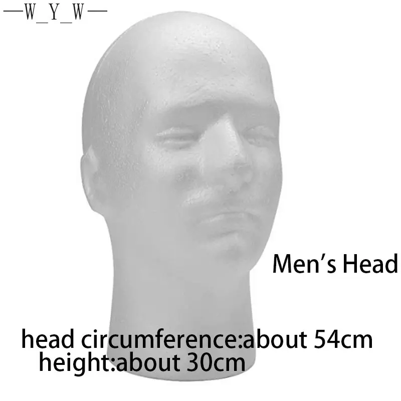 White Foam wig display prop Mannequin Wig Head Display Hat Cap Wig Holder Styrofoam Foam Head wig stand