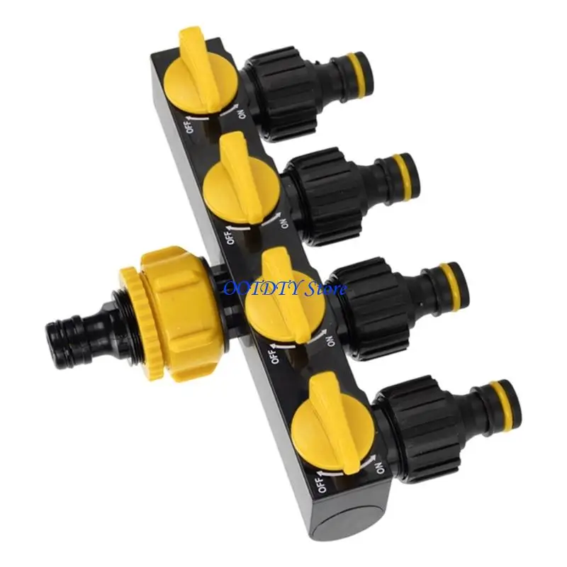367A Multipurpose Water Divider 4 Way Water Spigot Distributor For Efficient Flows