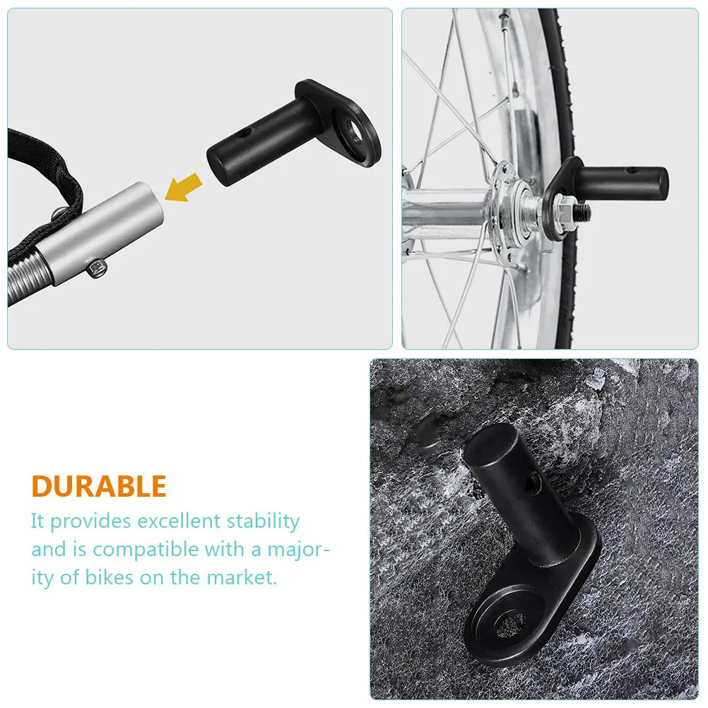 

3Pcs High-Strength Steel Bike Trailer Coupler Drawing Head for Parent-Kid Bike Connection Universal Hitch Adapter Stable Trailer