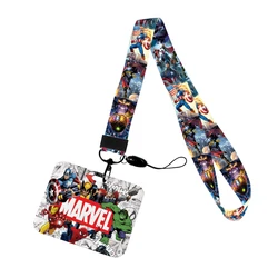 Hot Sale Superhero ID-kaarthouder Lanyards Heren Business Nekkoord Creditcardhouder The Avengers Boy Badgehouder voor studenten