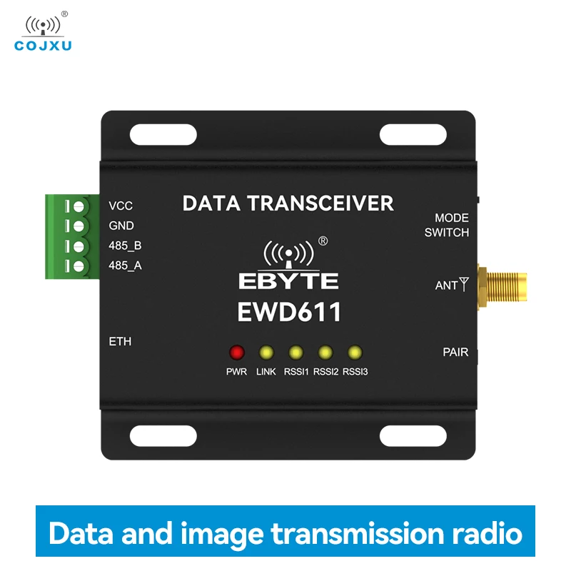 Long-Distance Data Transmission Image Transmission Radio 915MHz Star Networking COJXU EWD611-900NW20(485) Network Port 1KM 16Mbp