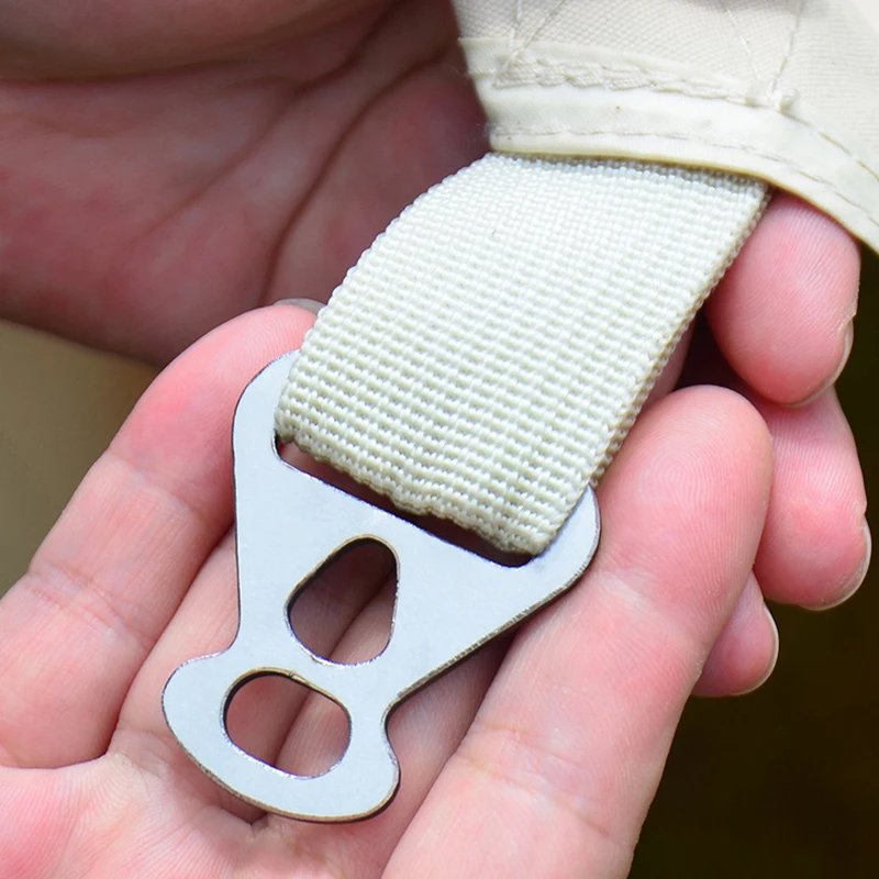 New Stainless Steel Wind Rope Buckle Outdoor Camping Hiking Backpacking Tent Canopy Guyline Cord Adjuster Board Rope Tensioner