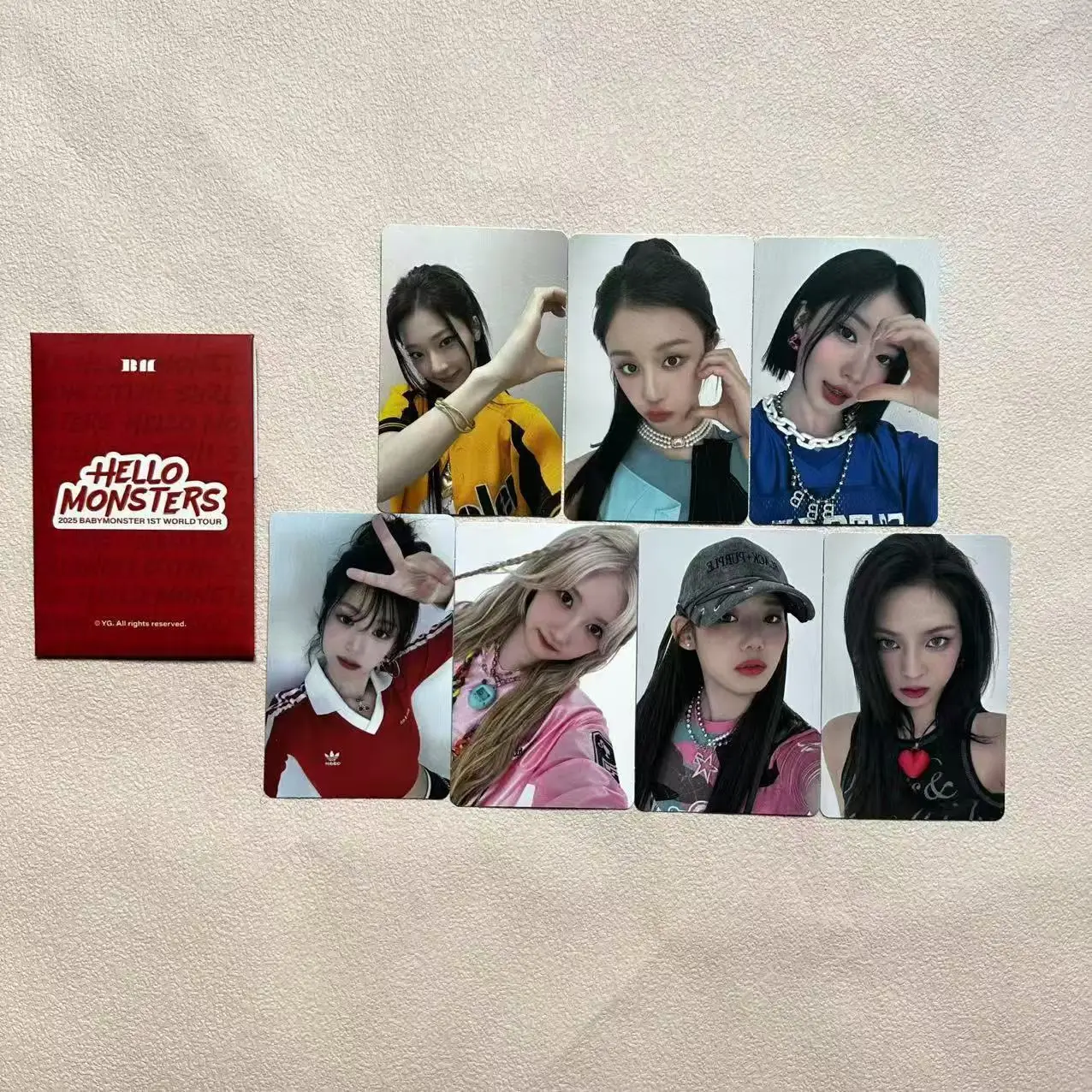 

7 шт./упак. KPOP BABYMONSTER фотокарта Seoul Concert полная кредитная карта ANYEON PHARITA Lucky Draw Card RORA CHIQUITA Fans Collection