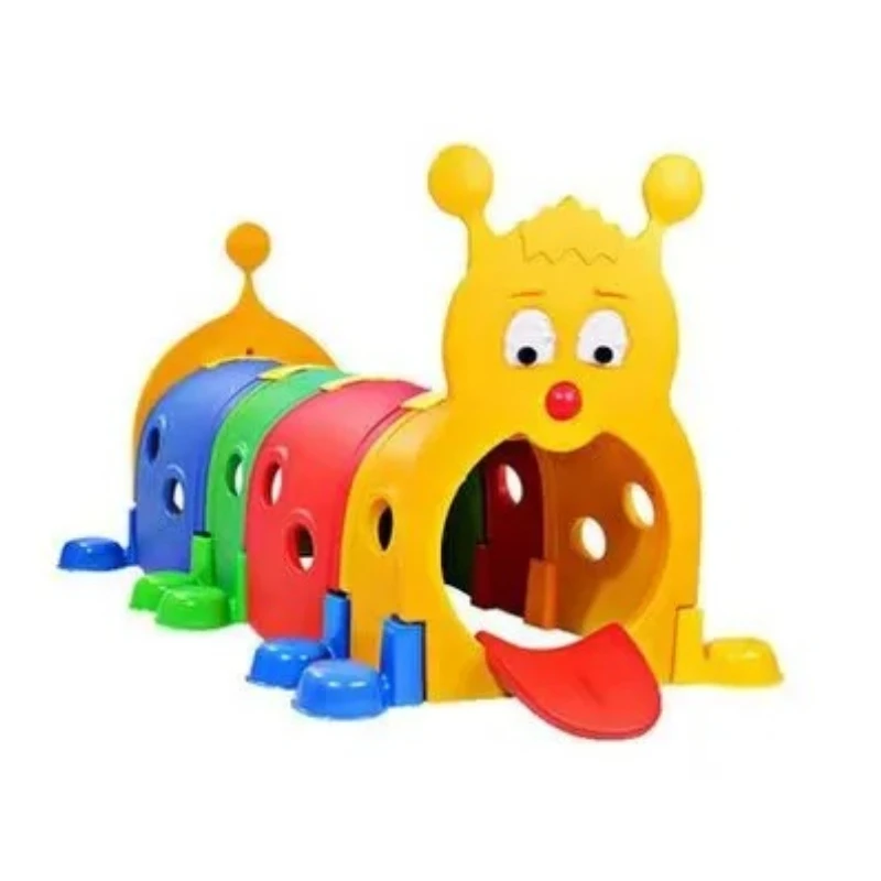 

High-quality plastic tunnel cartoon animal drilling indoor playground playing with crawling toys on the floor