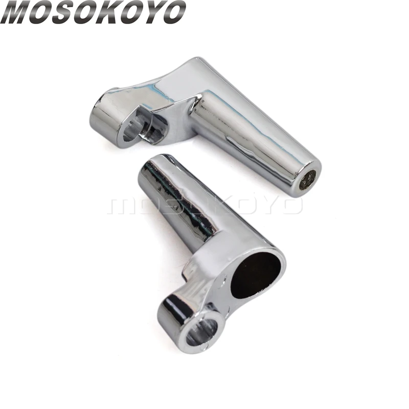 Black Chrome Front Turn Signals Light Relocation Aluminum For Harley Dyna Sportster 1200 883 Roadster Low Rider Super Glide FXD image 5