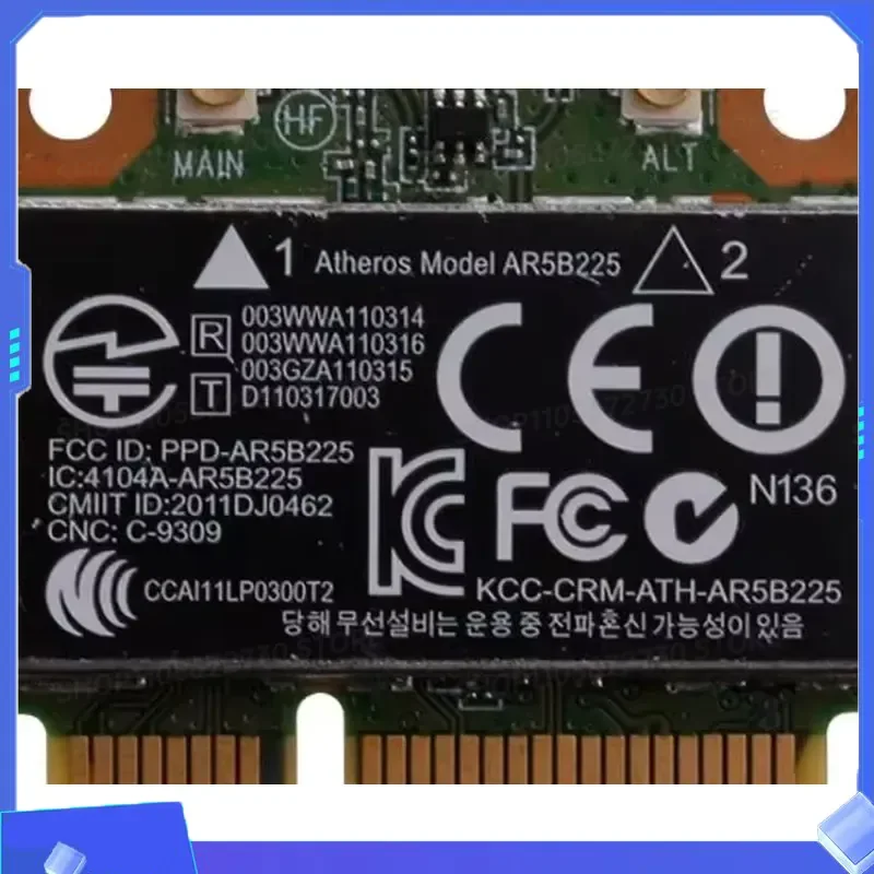 for HH 2026 Atheros Ar5B225 Half Mini PCI E Wireless Network Card 300Mbps Wifi Bluetooth 4.0 Notebook Internal Upgrade