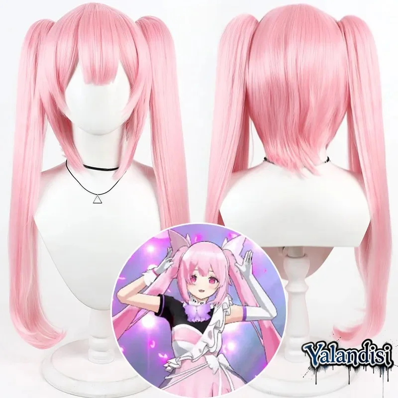 Yalandisi& Virtual YouTube Vtuber Ruren Kadoki Cosplay Wig Halloween Carnival Party Props Synthetic Hair Heat Resistant Fiber