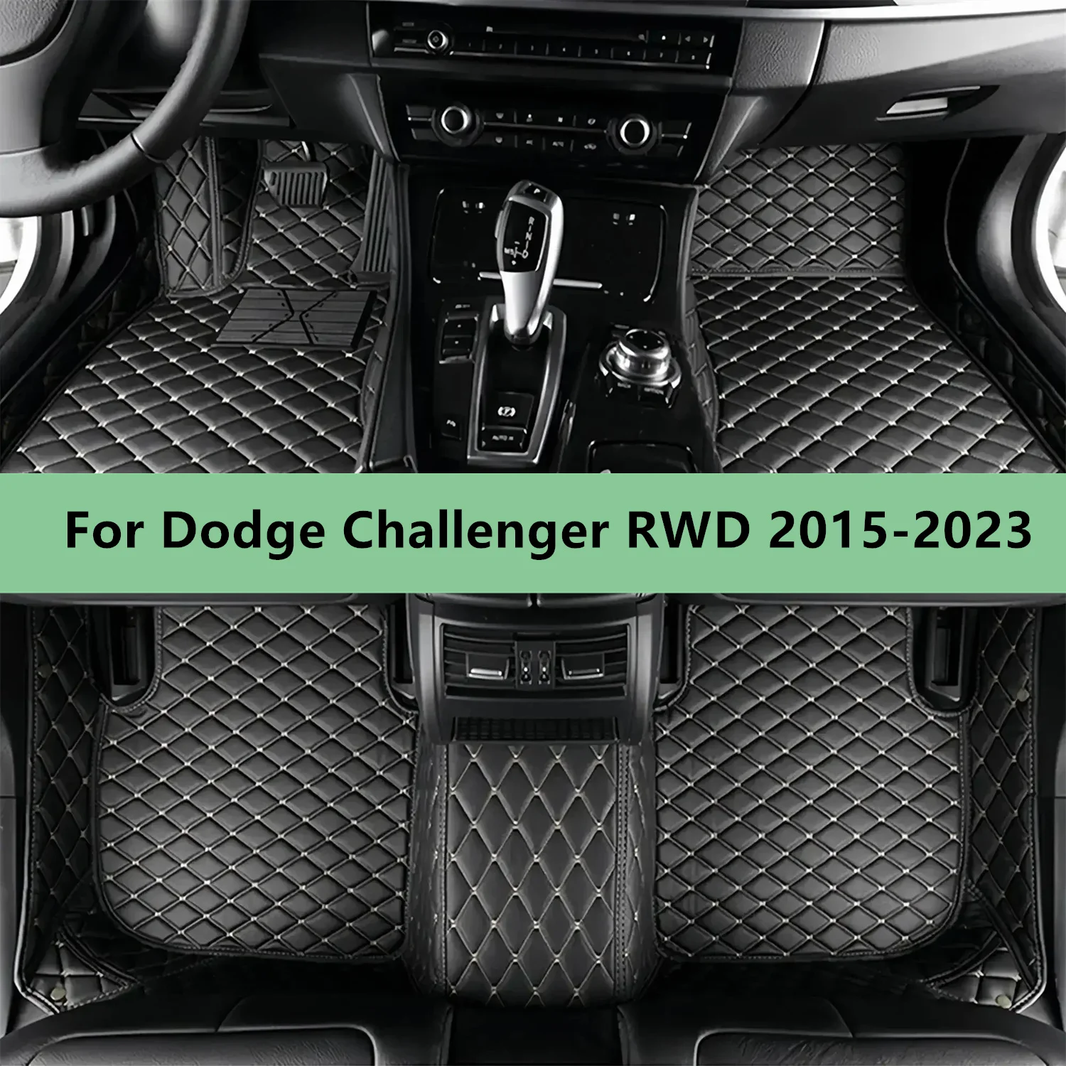

Custom Car Floor Mats For Dodge Challenger RWD 2015-2023 Car Floor Mats For Men Women Car Accessories