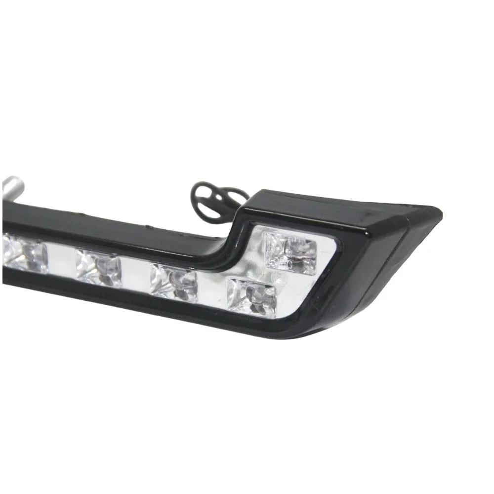 2 قطعة/المجموعة 6led مقاوم للماء الضباب الأبيض أضواء القيادة اكسسوارات Drl ضوء L على شكل 12W6k9 العالمي Led سيارة النهار تشغيل ضوء #4