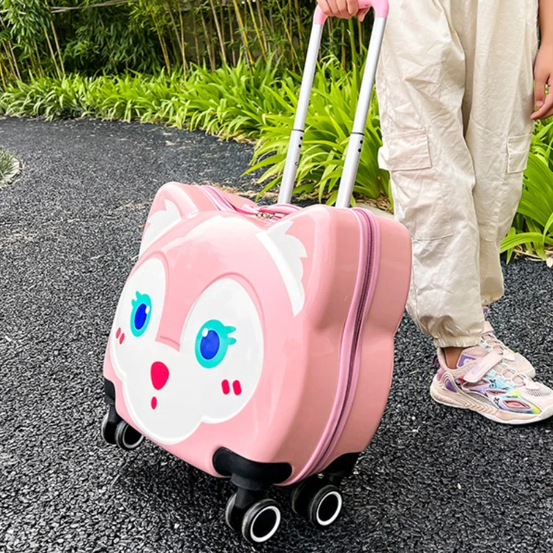 Cross-border new children's trolley case Lingna Bell cartoon suitcase manufacturer wholesale logo student suitcase