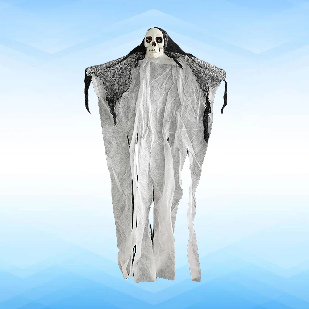 

Halloween Creepy Hanging Skull Ghost Decorations Scary Party Supplies Haunted House Props For Yard Bar Home