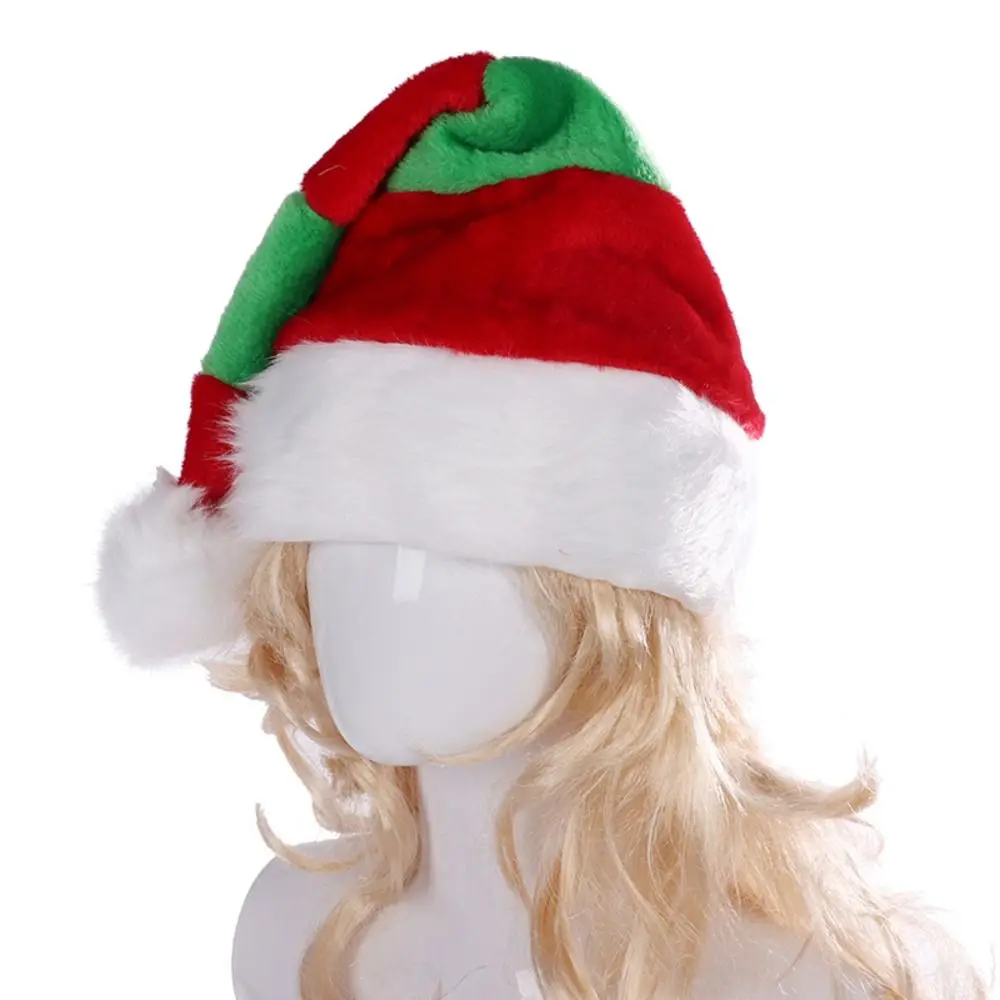 

Leisure Merry Christmas Decoration Christmas Hat Green Red Striped Santa Claus Hat Skull Cap Beanie Winter/Autumn