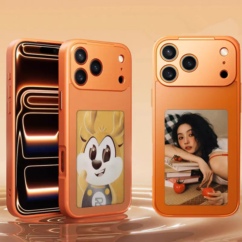 

NFC E-Ink Screen Display High Tech Case for iPhone 17 Pro Max 17Pro 16 Wireless Image Transmission Memory Album Syncing Case