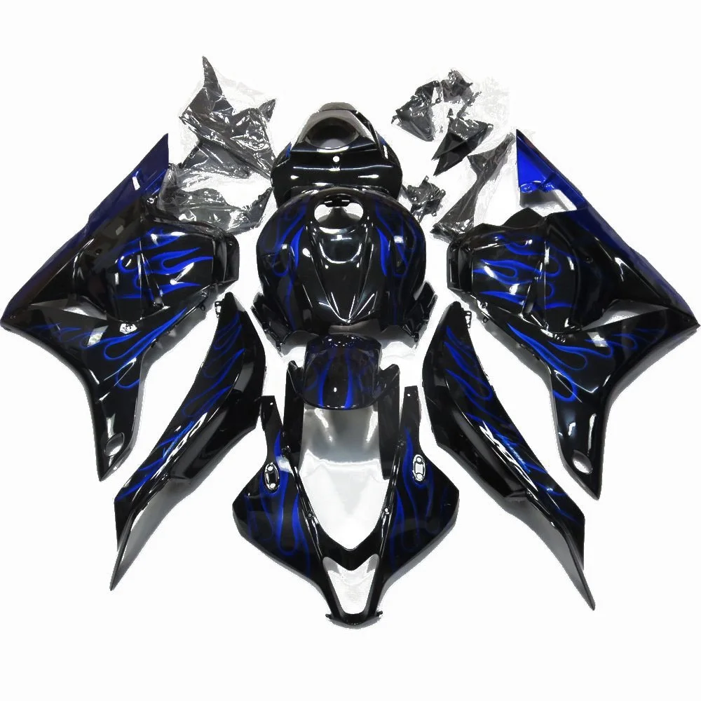 CBR 600 RR 2009 - 2012 Bodywork CBR600 RR 2012 Blue flames black Abs Fairing for pe CBR600RR 2009 Fairing Kits ST66