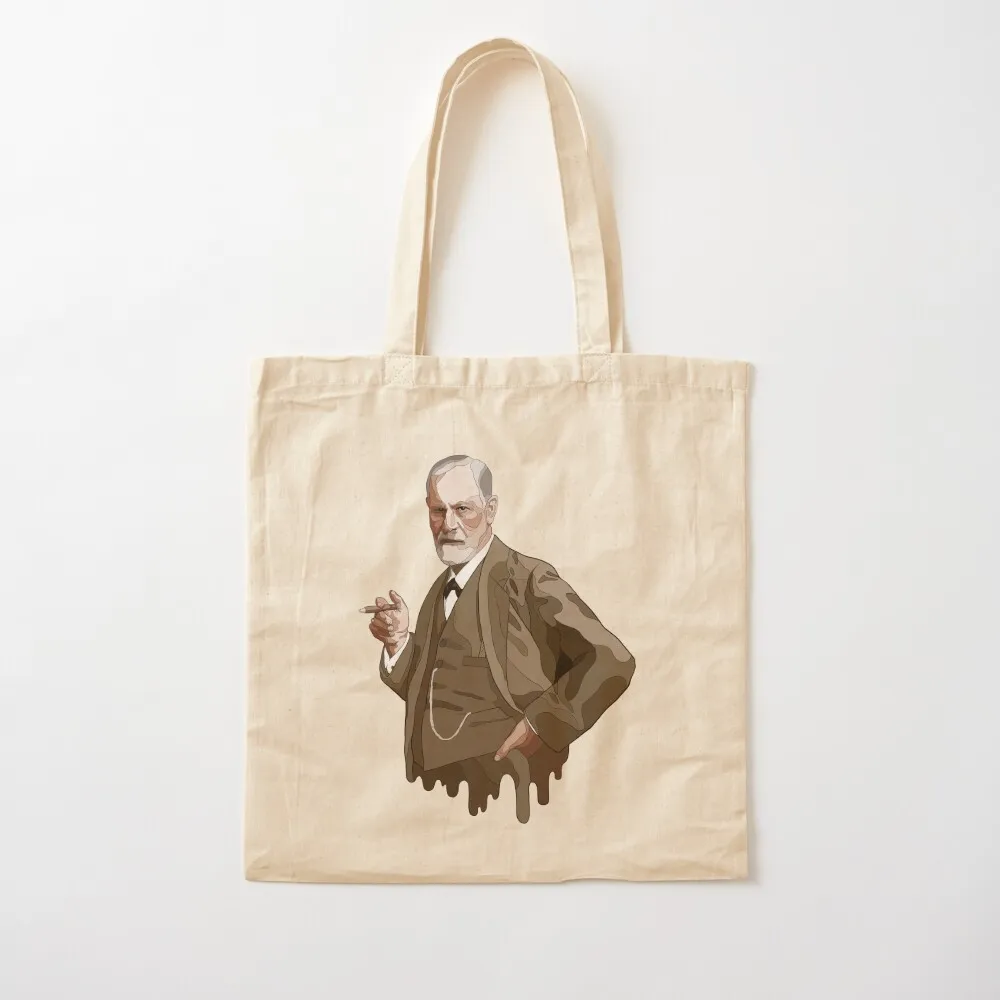 

Illustration of Sigmund Freud - founder of psychoanalysis / psychology Tote Bag canvas tote Canvas