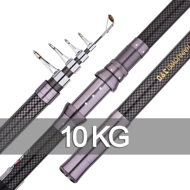 

New Telescopic Portable Rotary Fishing Rod Glass 2.4M,2.7M,3.6M,3.9M,4.5M Fishing Rod Travel Sea Boat Rock Fishing Rod