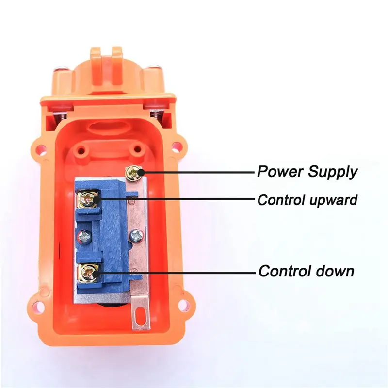 BAAE 6X Rain Proof Up-Down Switch Control Station Crane Pendant Hoist Push Button Switch Momentary COB61-UP-DOWN