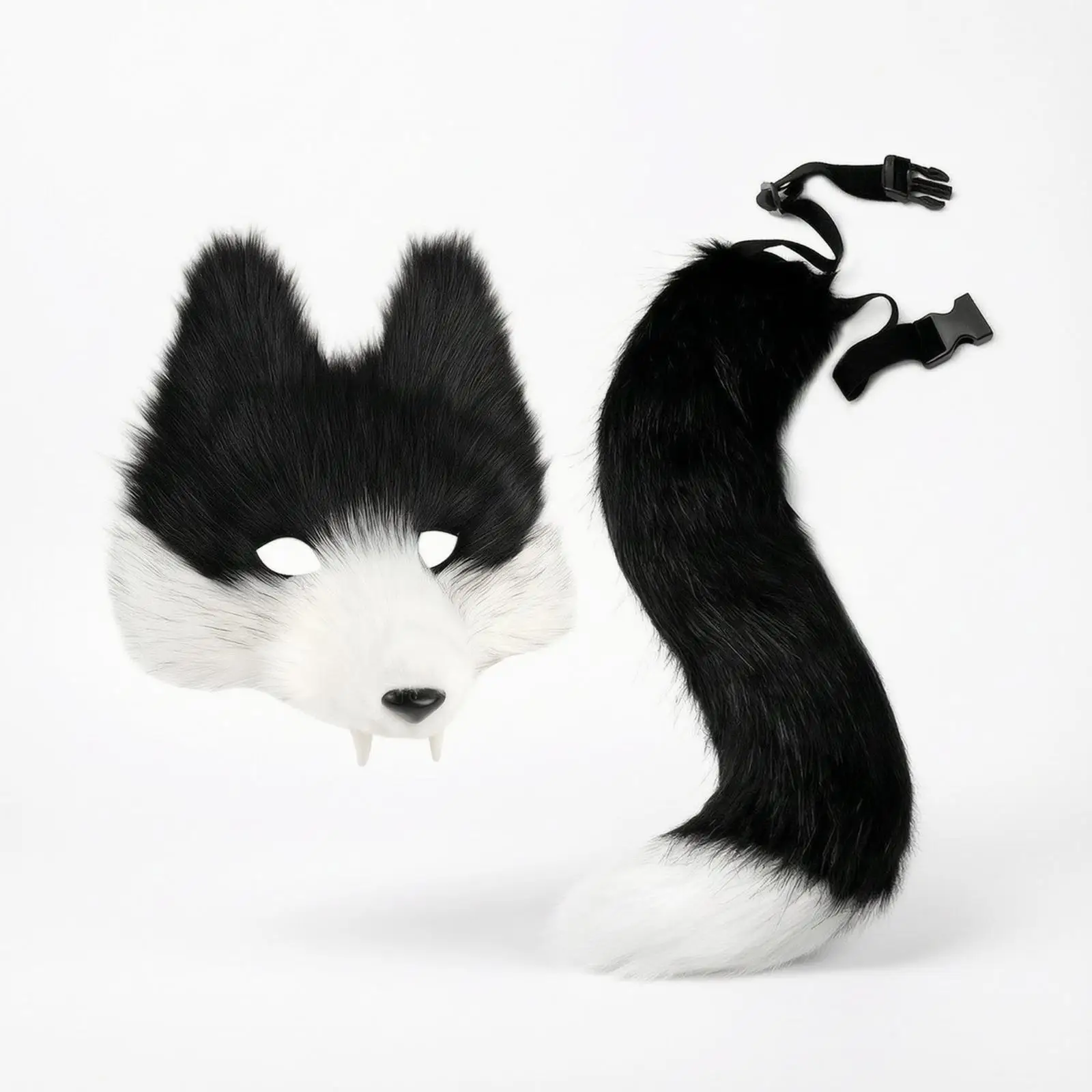 Animal Headband Cosplay Mask Set Two Piece Halloween Costume for Event Dressing Up Parties