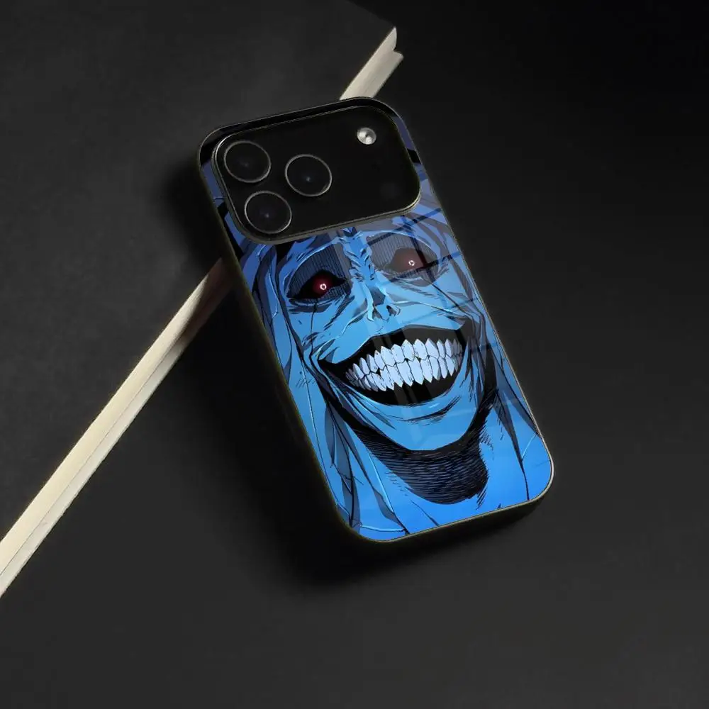 Anime S-Solos L-Levelings Handyhülle für iPhone 17 Air 16 15 14 12 11 13 Pro Max Mini X Xr Xs Se Plus Glas-Cover
