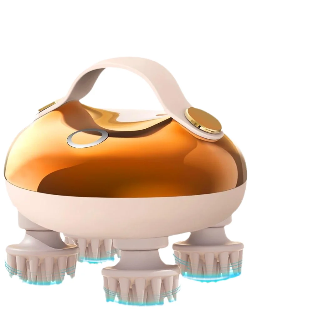 

Rechargeable Wireless Head Massager with Vibration & Heat Waterproof Scalp Care Tool for Relaxation and Stress Relief