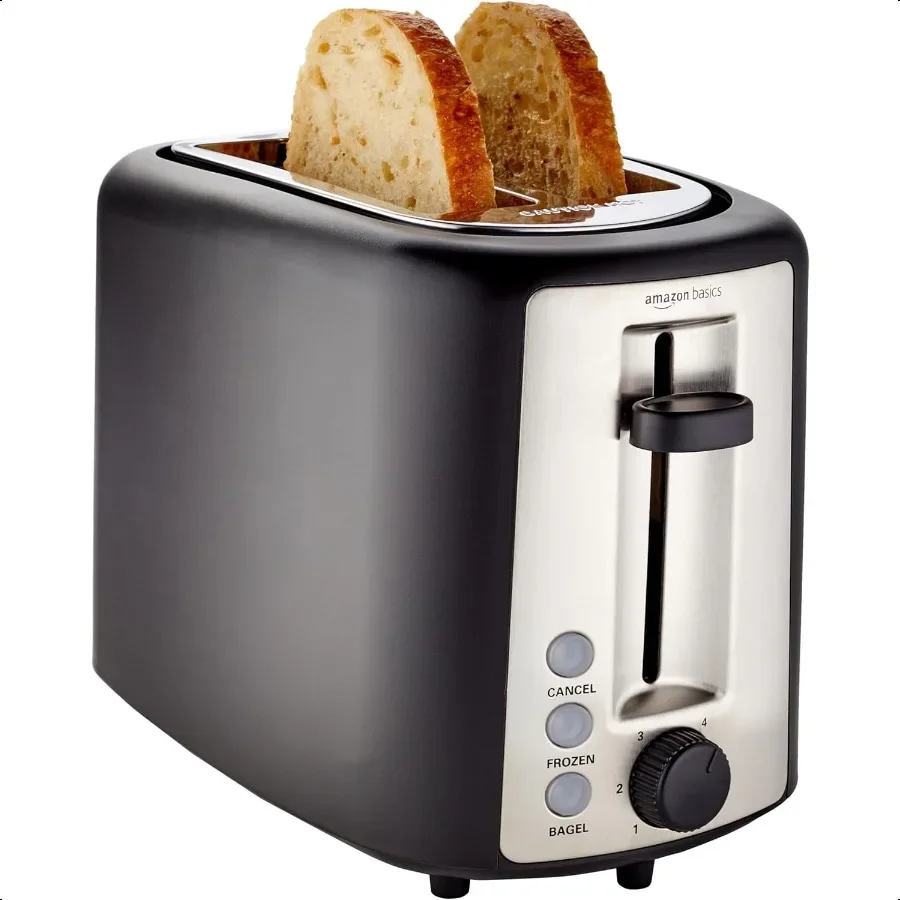 

2 Slice Toaster With 6 Browning Settings Extra Wide Slots For Bagels and Special Breads Removable EasytoClean Crumb Tray Cancel