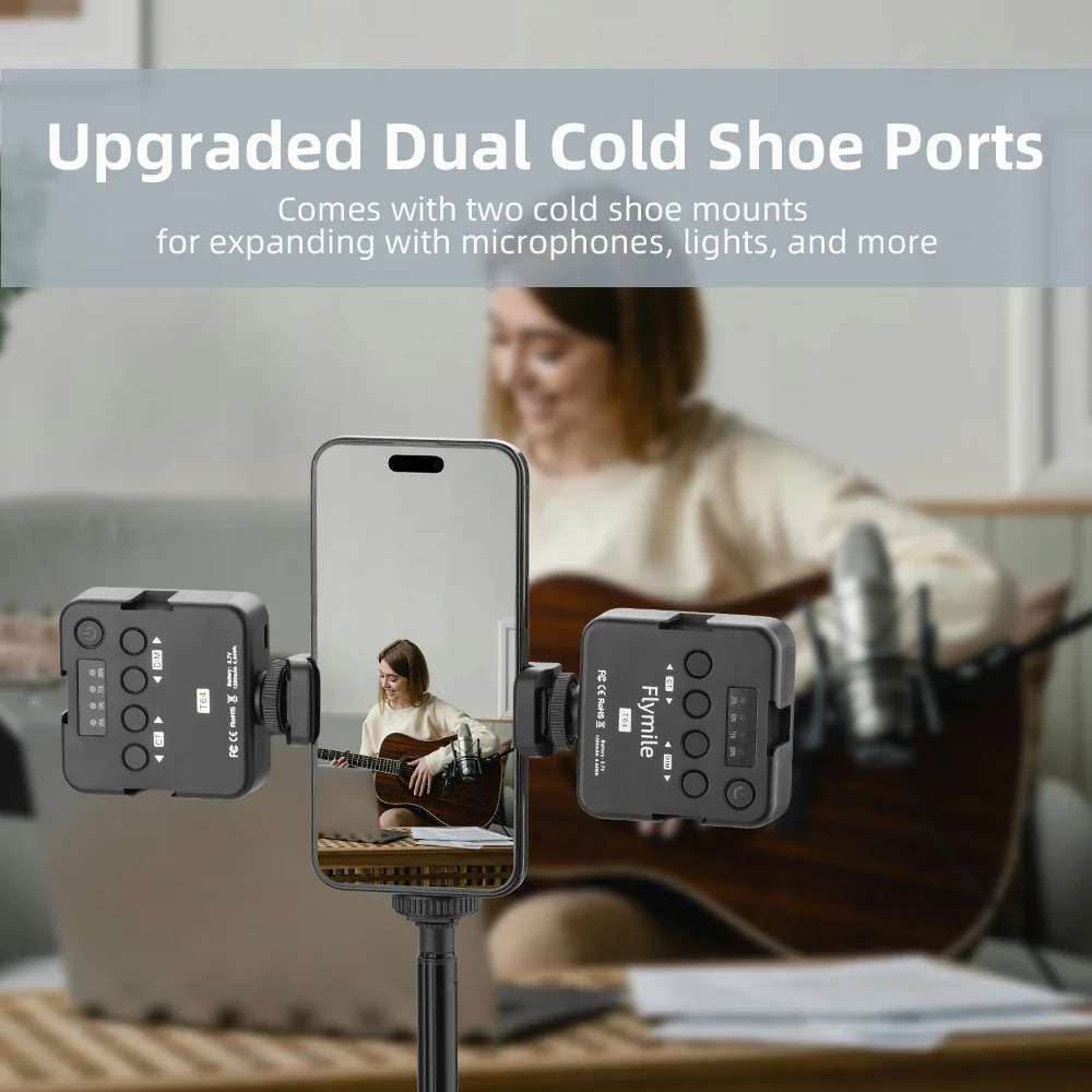 Многофункциональный держатель для телефона, зажим для штатива для телефона, вращающийся на 360 градусов, с двойными креплениями для холодной обуви для смартфона, видеоблог