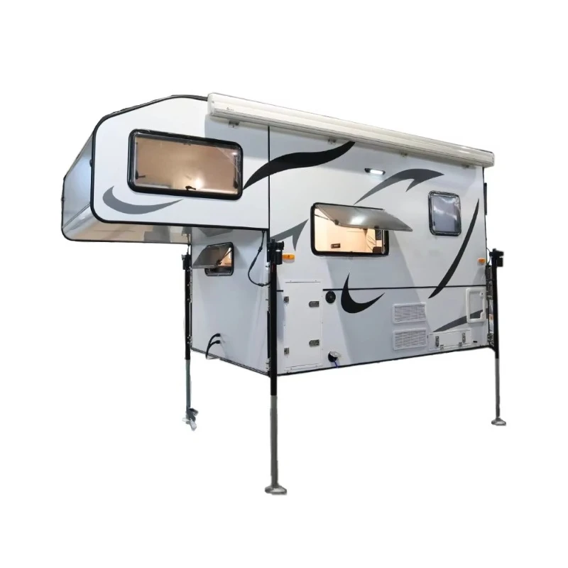 Customized Slide on Hard Top Pickup Truck Camper Fully Equipped Off Road Overland RV Camping Aluminum Off Road Truck Camper