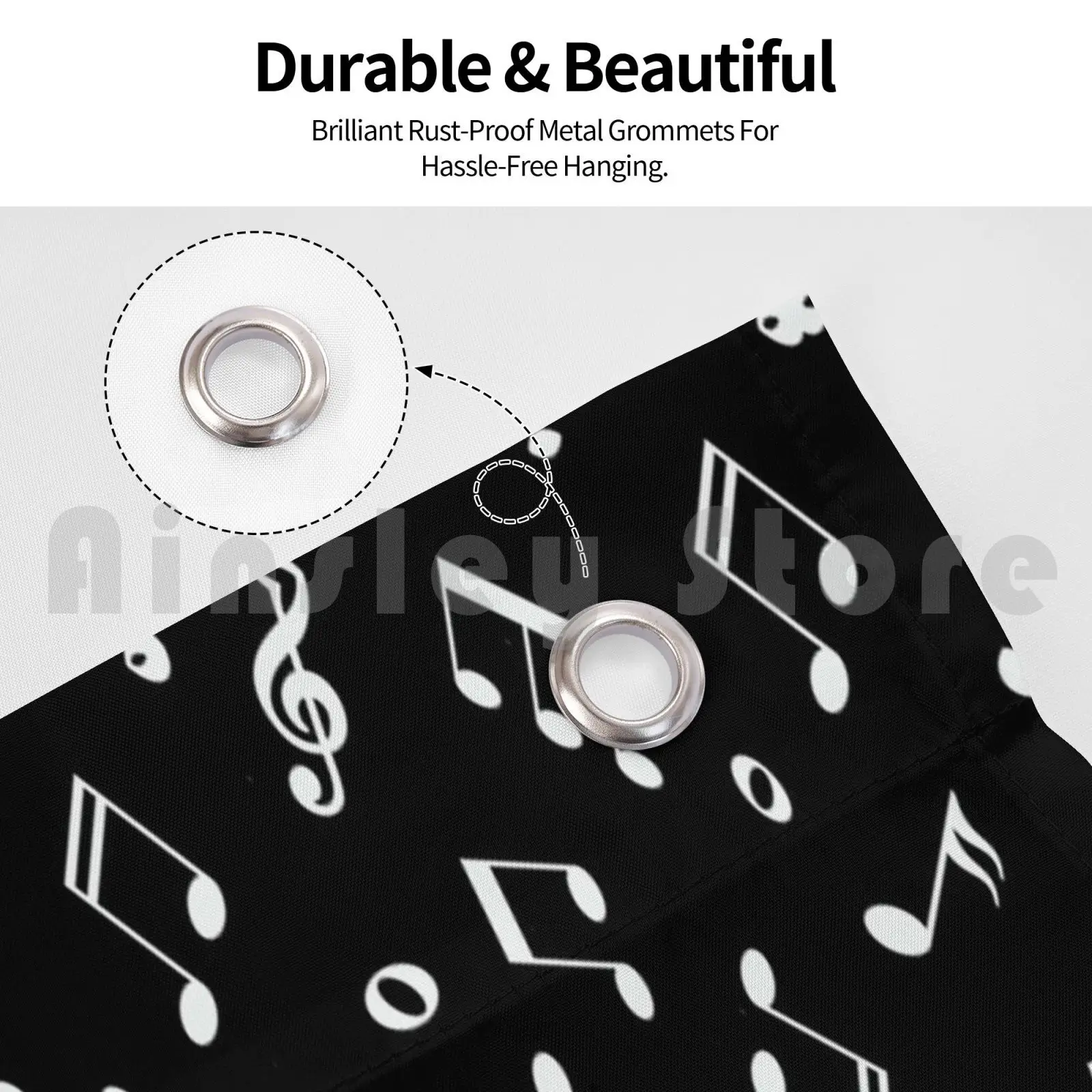 Music Notes On Black Flag Car Flag Printing Custom Music Notes Black Musical Instruments Music Grad Music Teacher Music